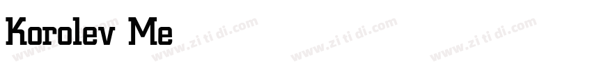 Korolev Medium字体转换